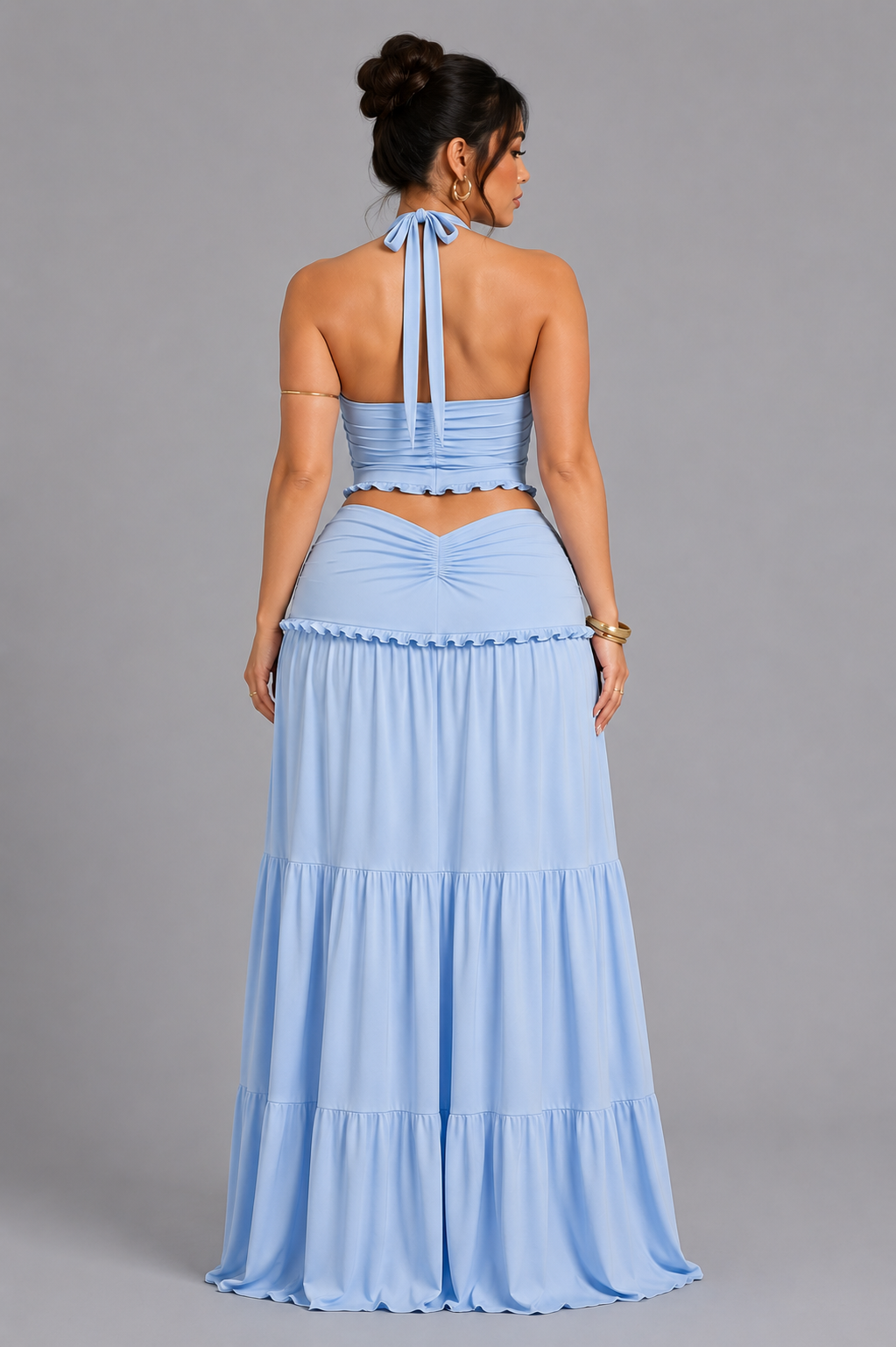 Selene Halter Two-Piece Maxi Set