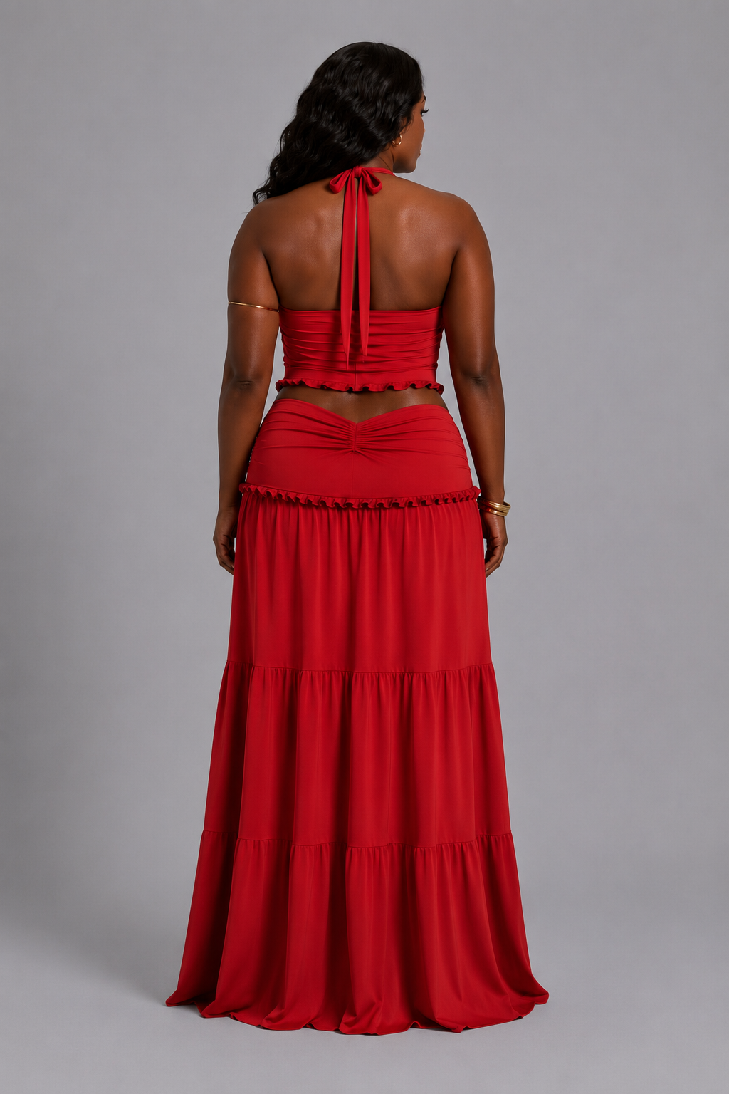 Selene Halter Two-Piece Maxi Set