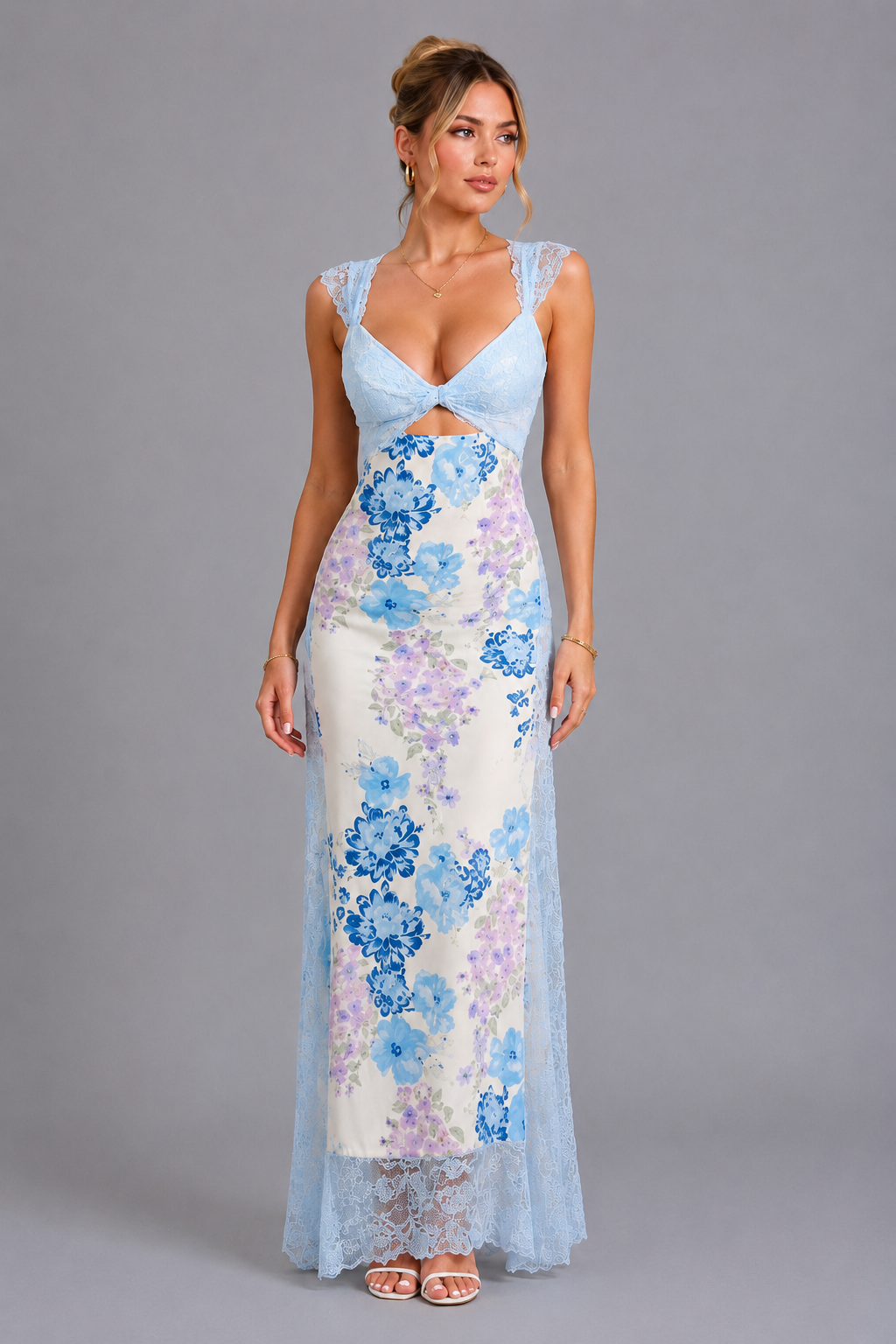 Celestine Floral Lace Maxi Dress
