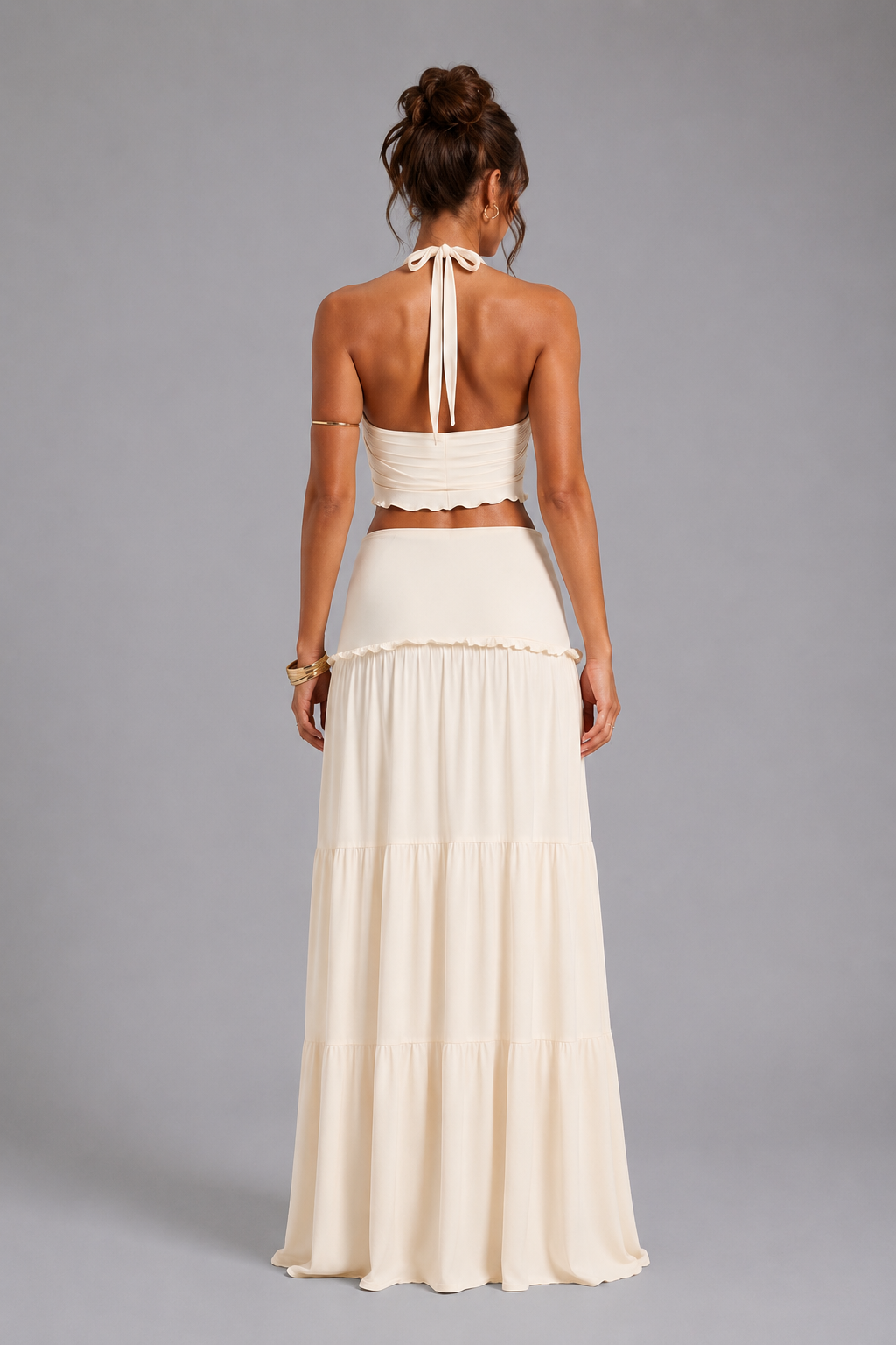 Selene Halter Two-Piece Maxi Set