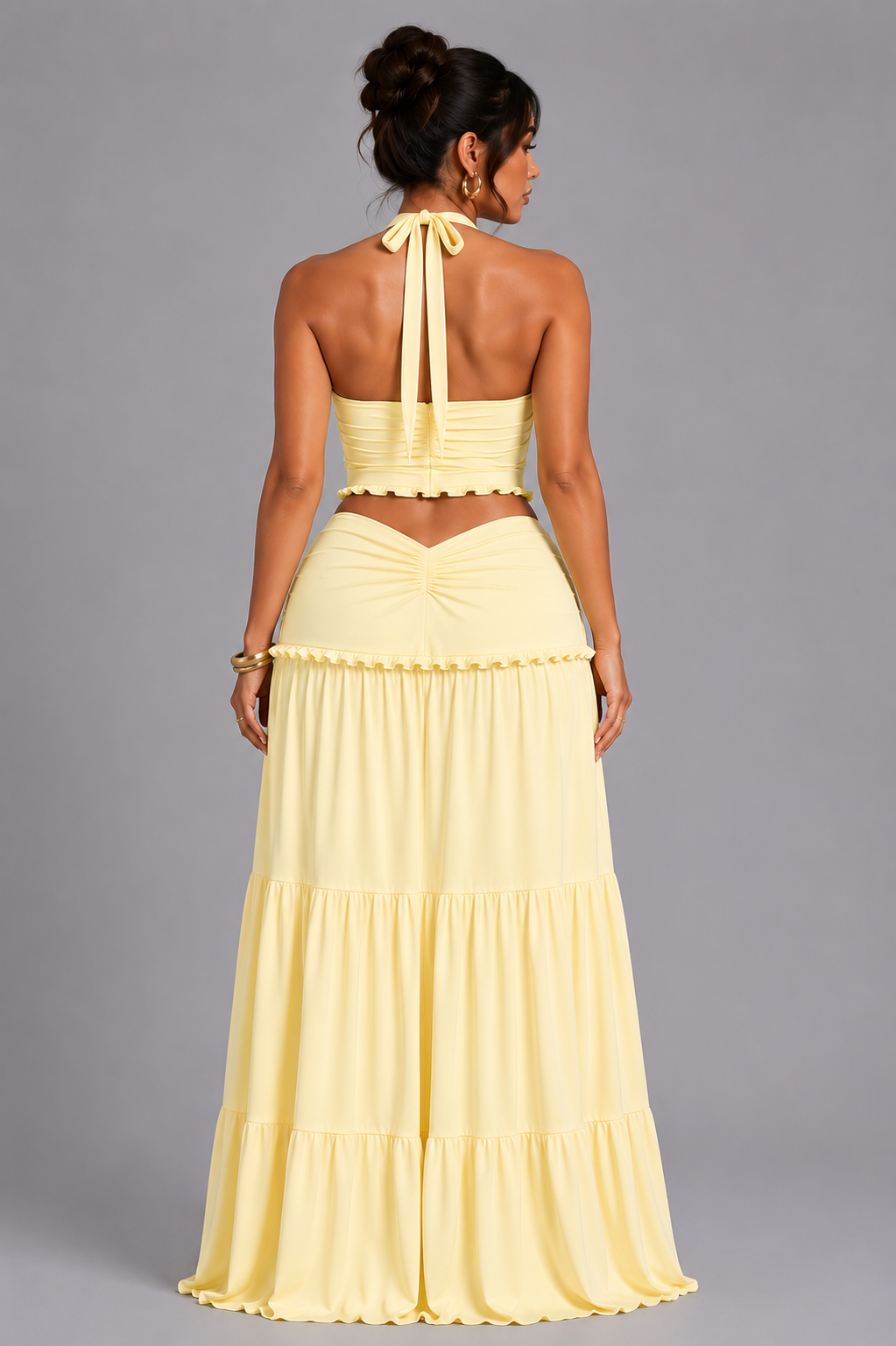 Selene Halter Two-Piece Maxi Set