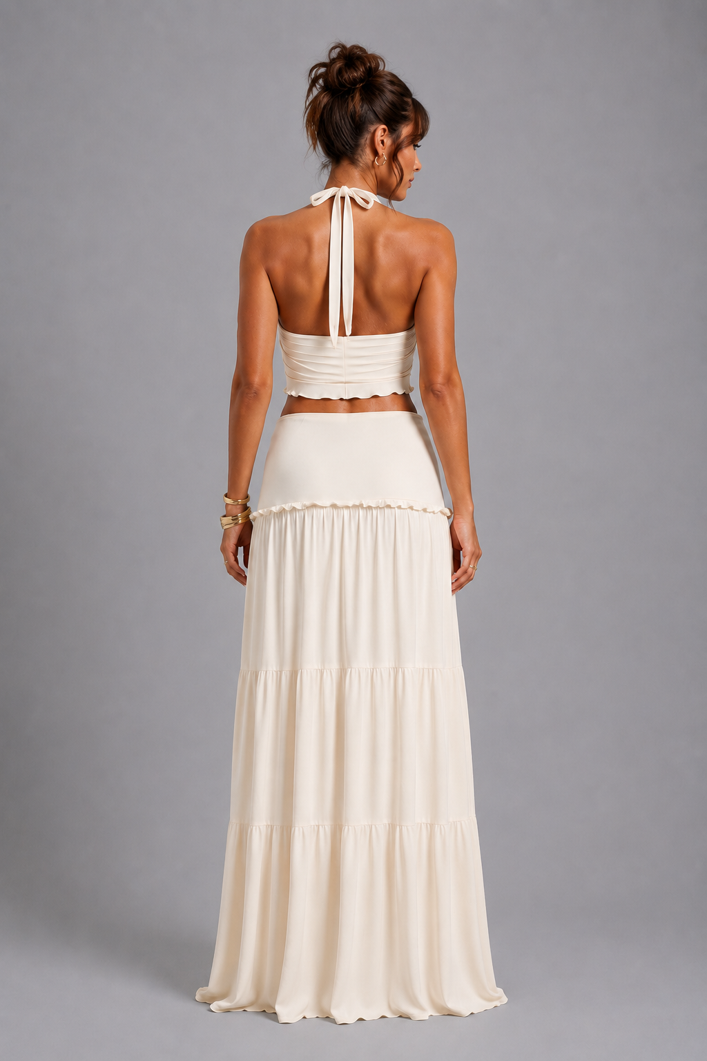 Selene Halter Two-Piece Maxi Set