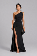 Seraphina One-Shoulder Satin Gown