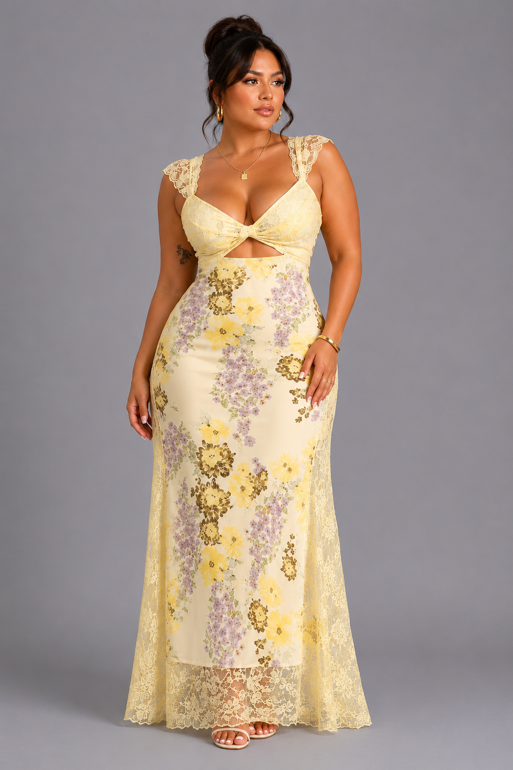 Celestine Floral Lace Maxi Dress