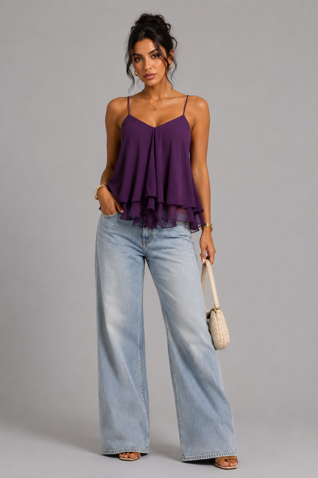 Isla Chiffon Layered Cami Top