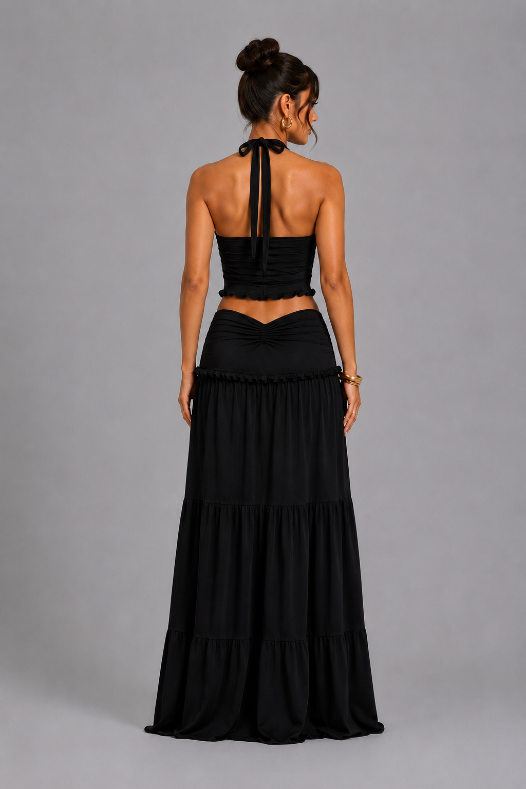 Selene Halter Two-Piece Maxi Set