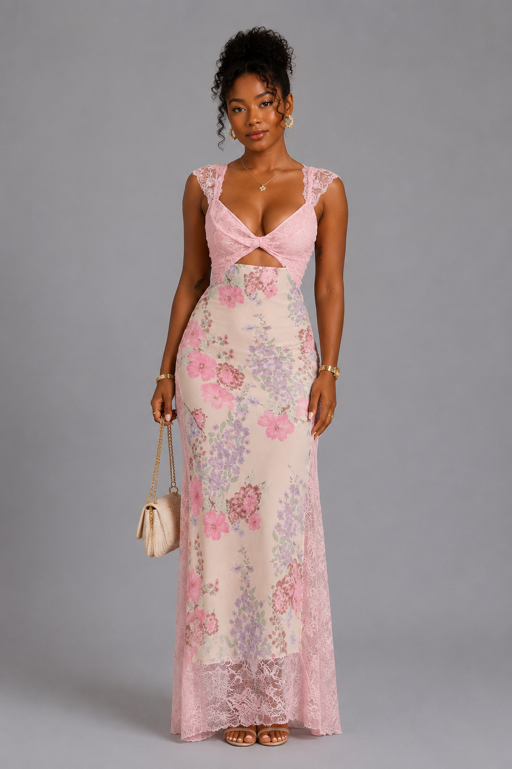 Celestine Floral Lace Maxi Dress